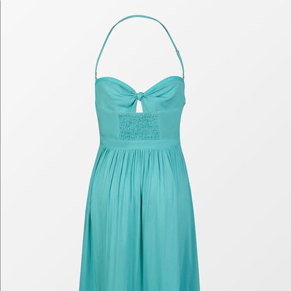 NEW•XL•KIANNA SWEETHEART NECK HALTER BANDEAU MIDI DRESS• - Picture 5 of 15